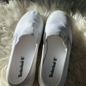 Timberland Classic White Slip-Ons